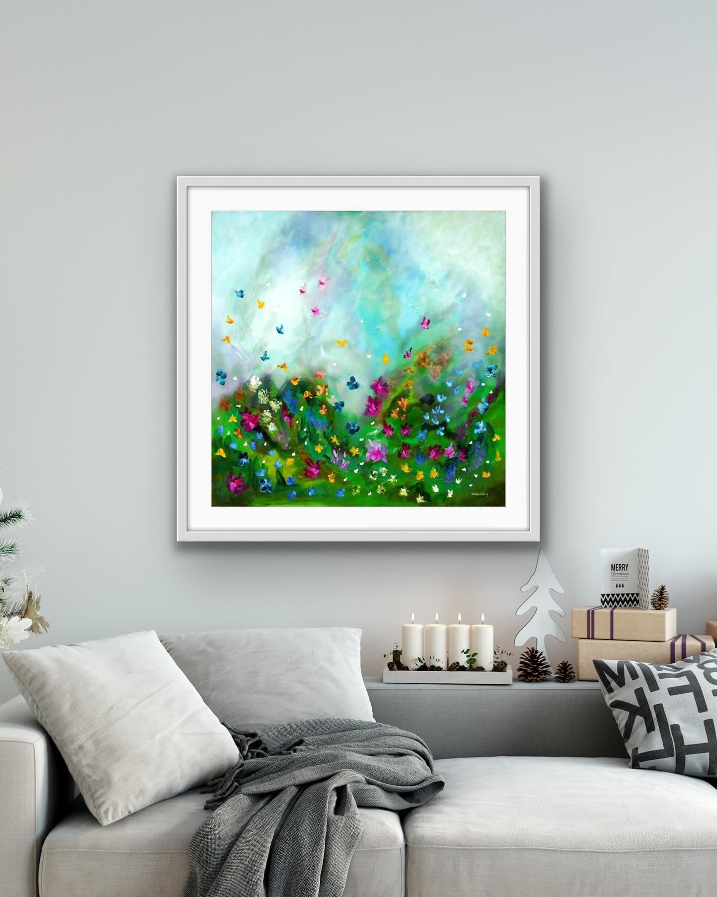 Flutter | Hand Embellished Limited Edition (ready to hang, shipping included)