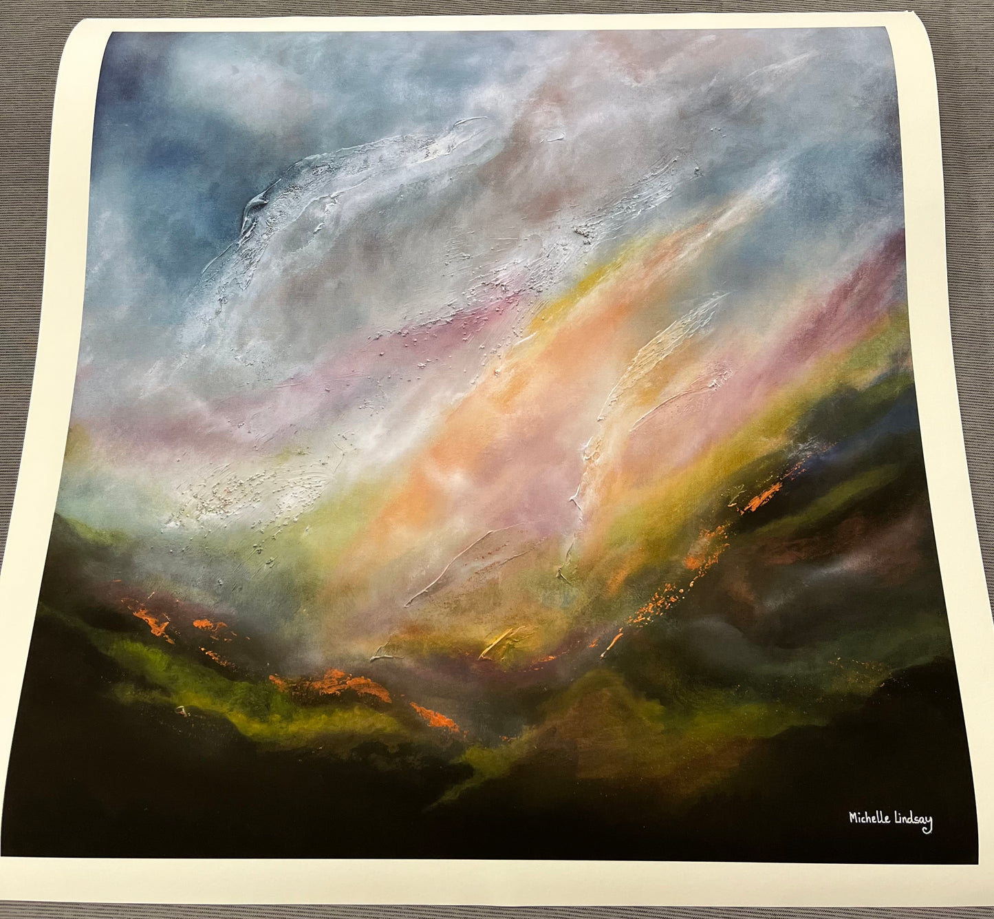 Rustic Dawn – Limited Edition Hand-Embellished Canvas Print