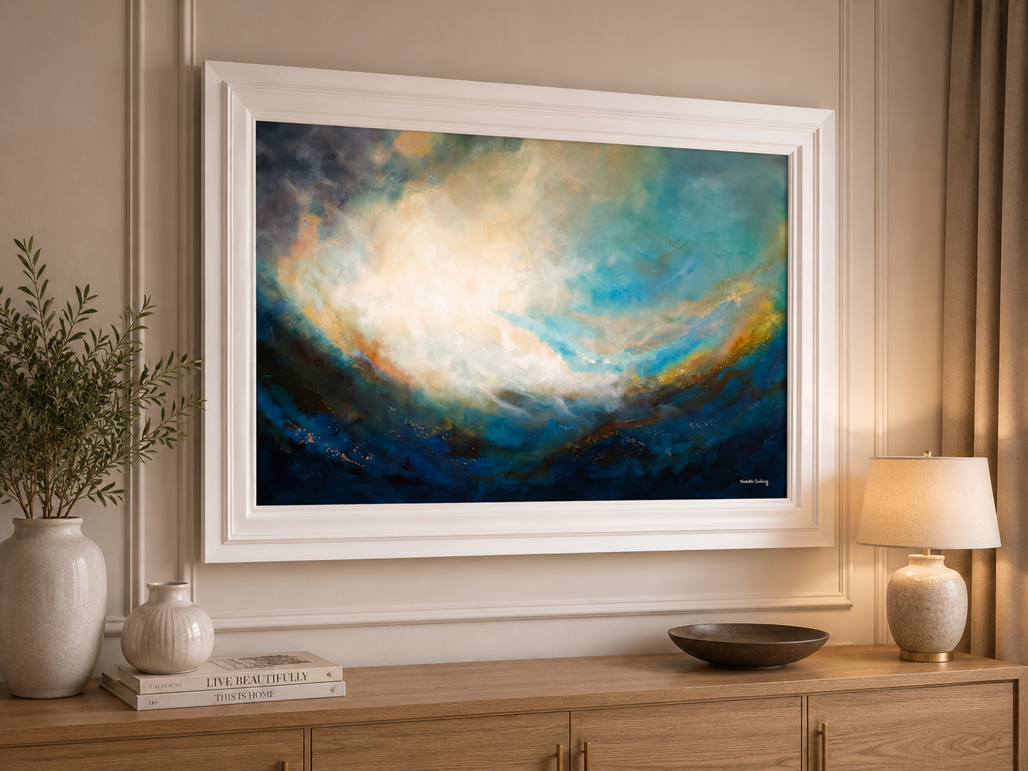 WHERE LIGHT MOVES | Hand Embellished Limited Edition (ready to hang, shipping included)