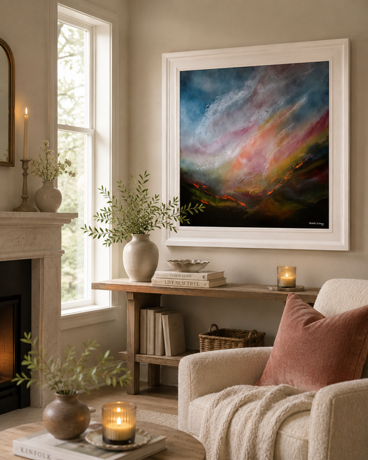 Rustic Dawn | Hand Embellished Limited Edition (ready to hang, shipping included)