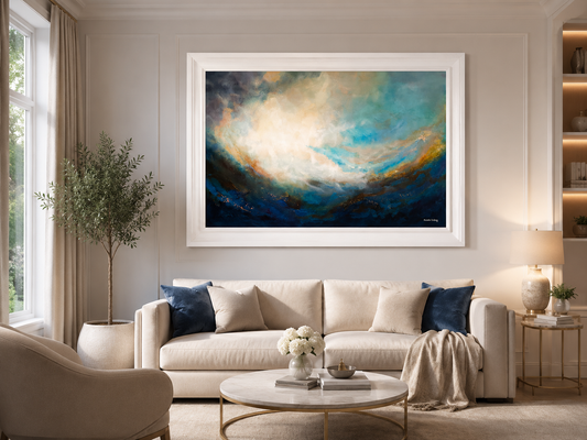 WHERE LIGHT MOVES | Hand Embellished Limited Edition (ready to hang, shipping included)