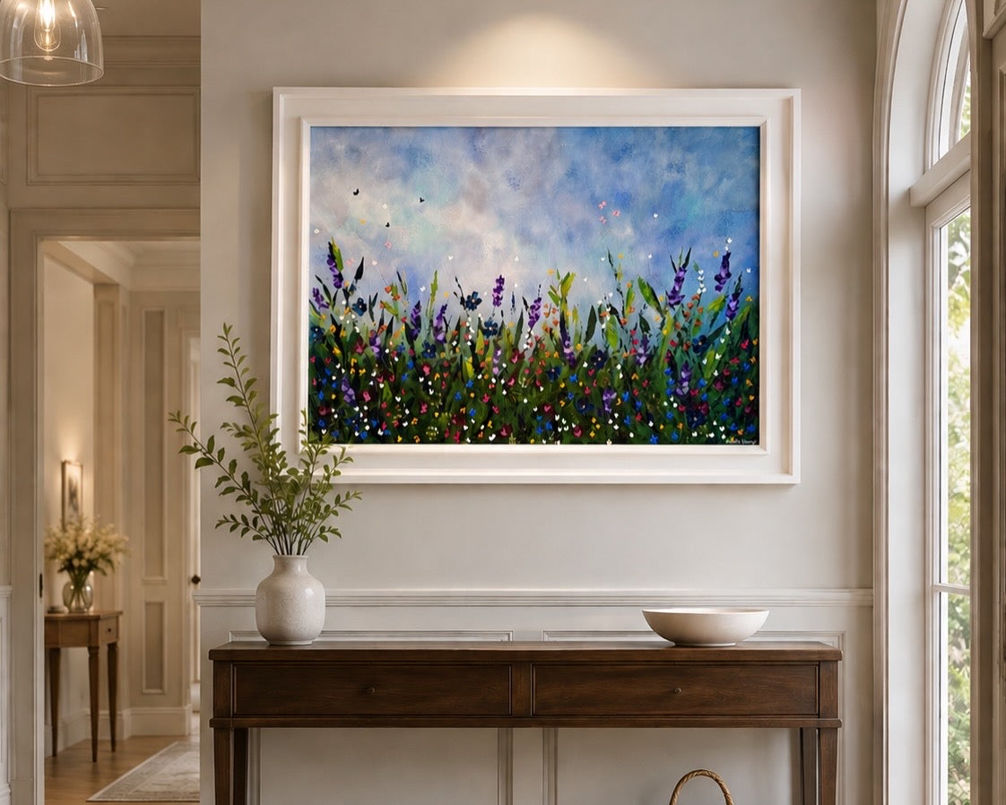 WILD GARDEN | Hand Embellished Limited Edition (ready to hang, shipping included)