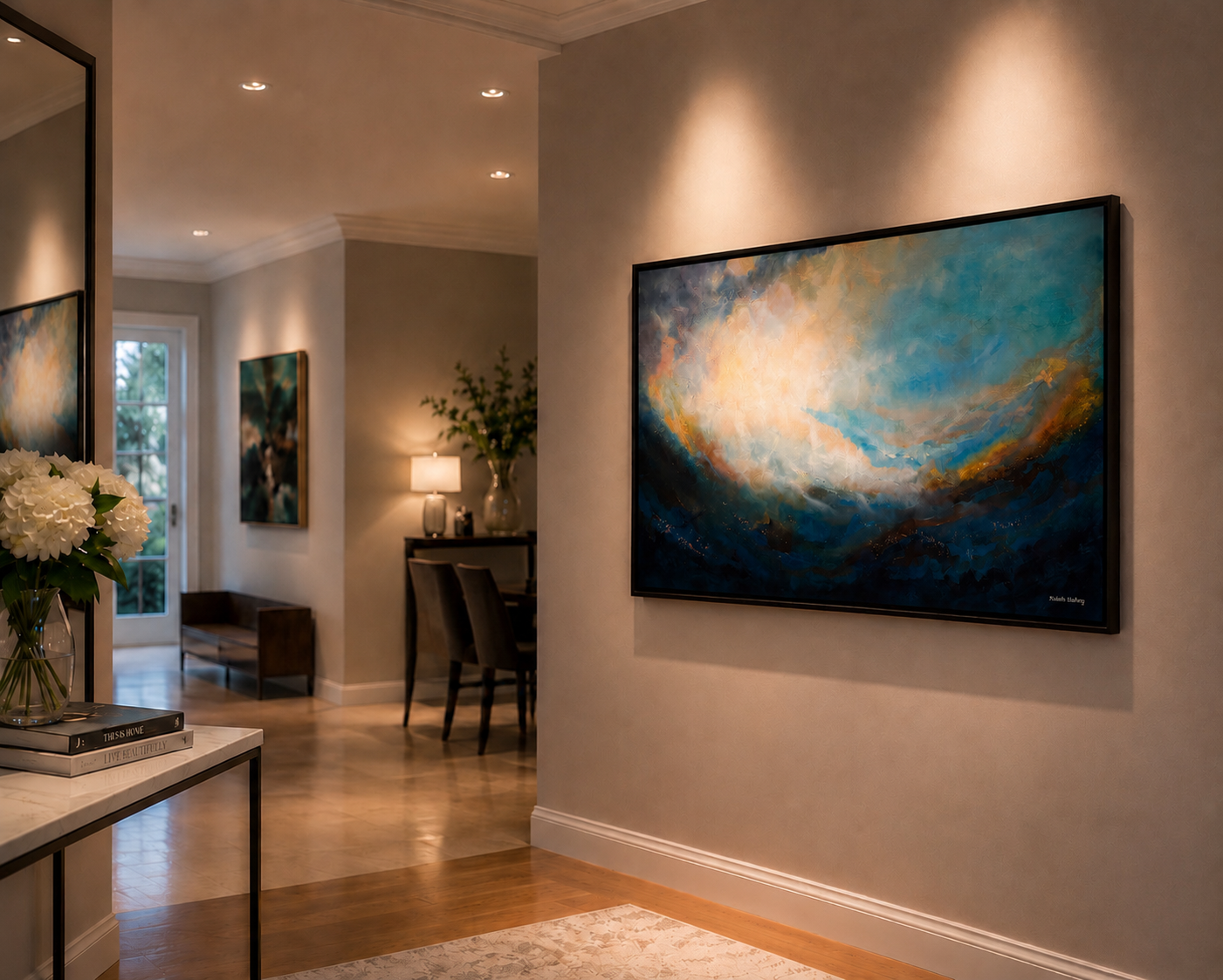 WHERE LIGHT MOVES | Hand Embellished Limited Edition (ready to hang, shipping included)