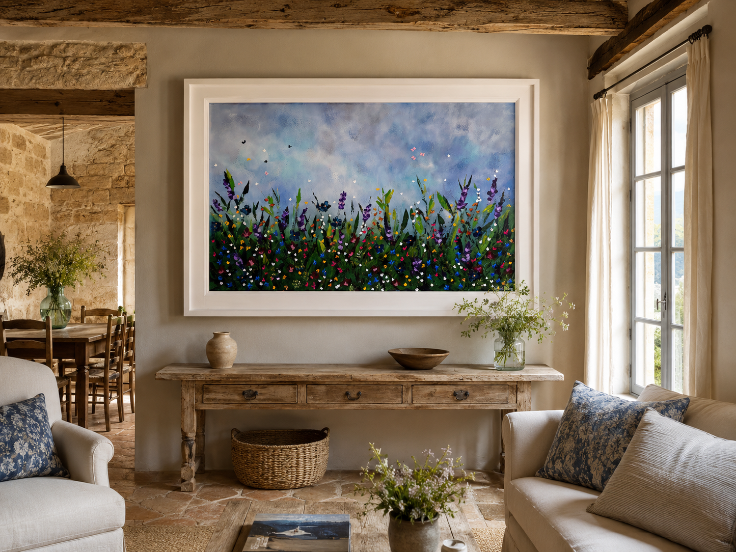 WILD GARDEN | Hand Embellished Limited Edition (ready to hang, shipping included)