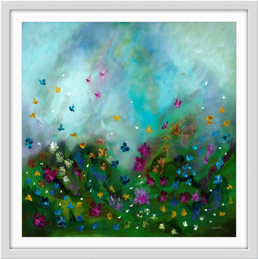 Flutter – Limited Edition Hand-Embellished Canvas Print