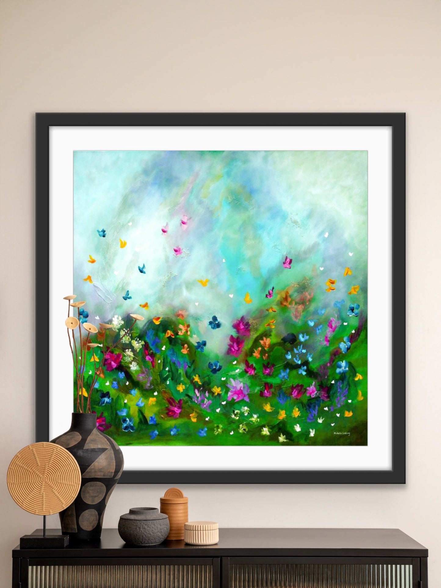 Flutter – Limited Edition Hand-Embellished Canvas Print